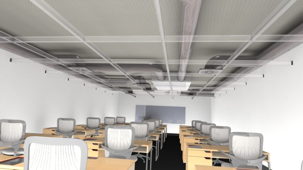Toepassing EduComfort in systeemplafond
