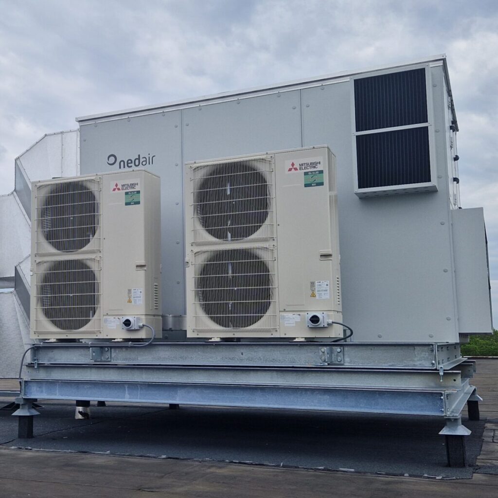 Toepassing Ned Air RotorLine met warmtepompen Noorderhaeve